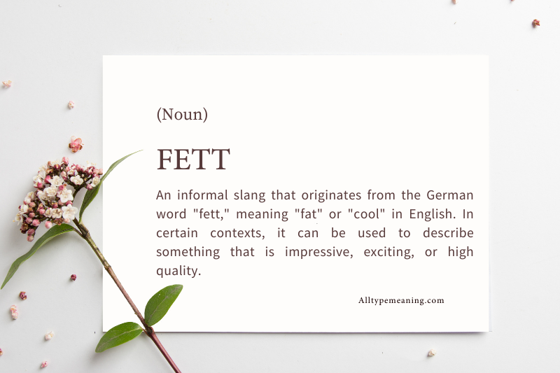 Fett Meaning