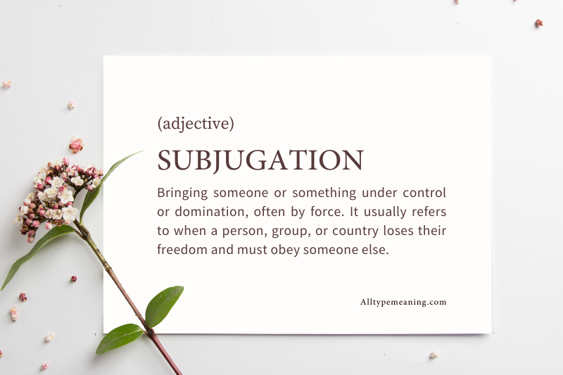 subjugation meaning