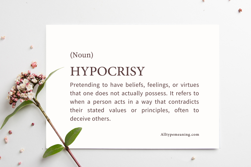 Hypocrisy meaning