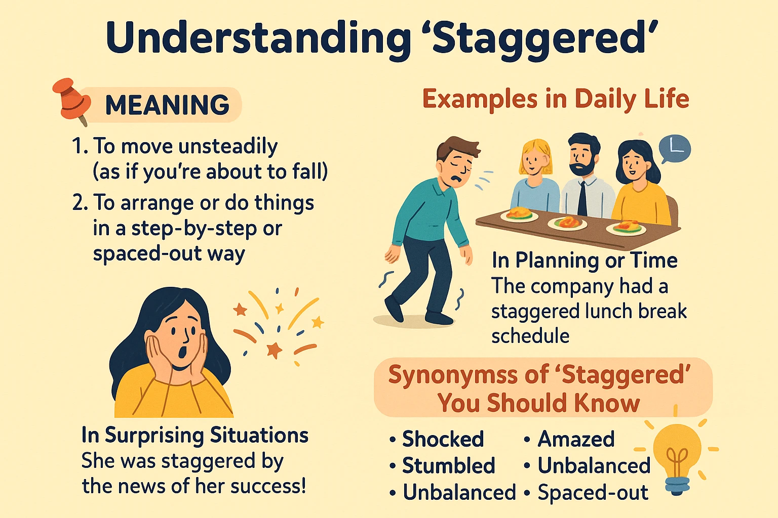 Staggered Meaning