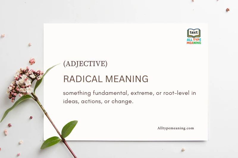 radical meaning