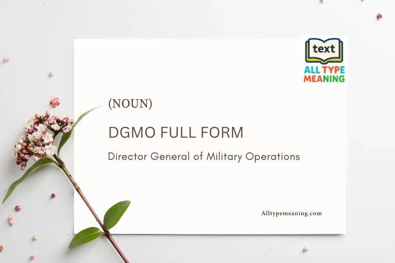 DGMO full form