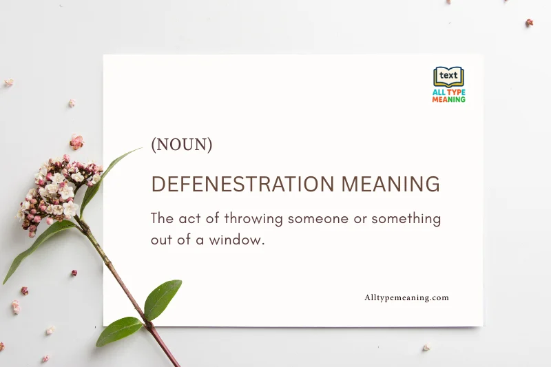 Defenestration Meaning
