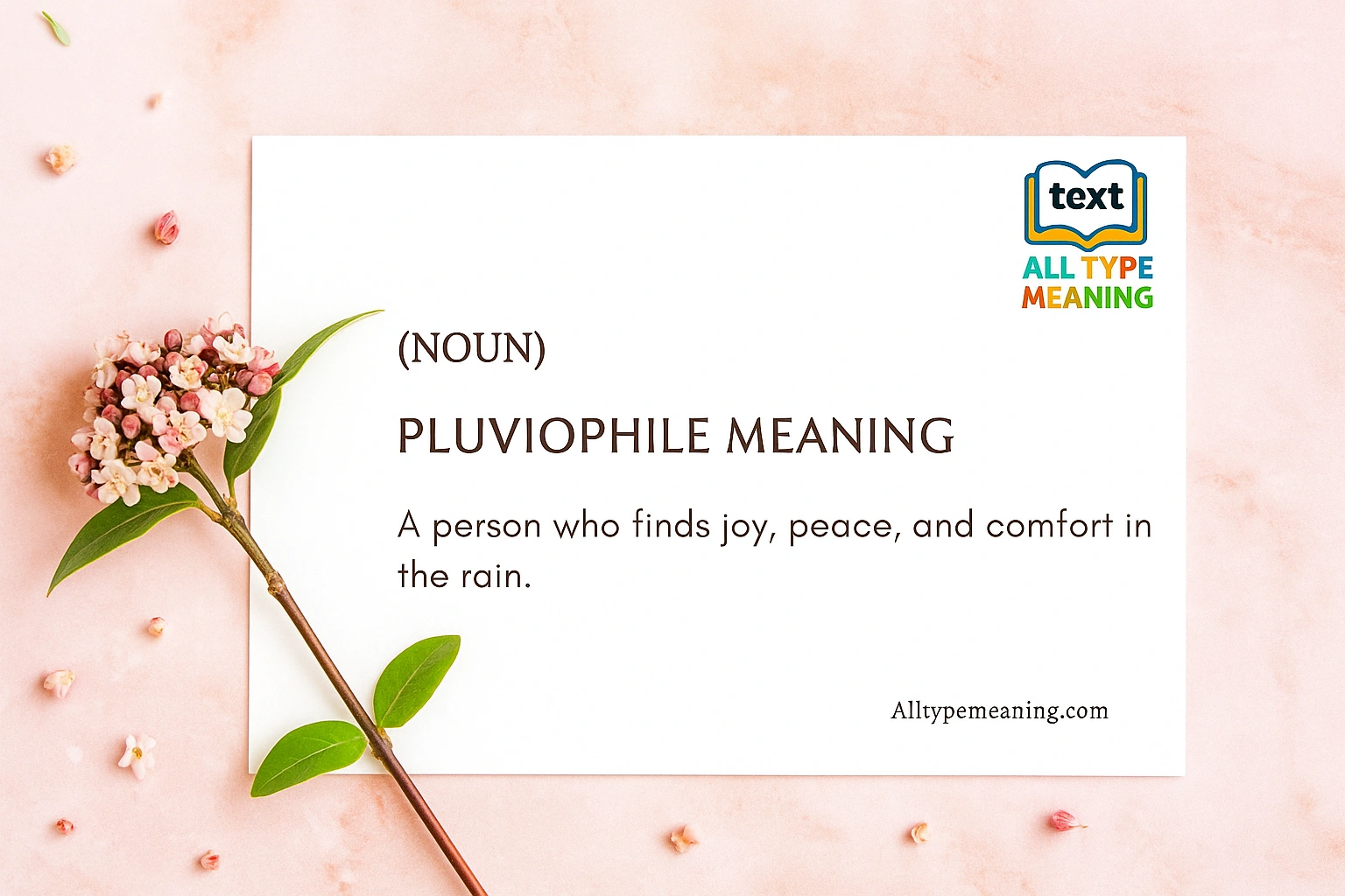 Pluviophile meaning