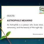 Astrophile meaning