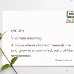 Vivarium meaning