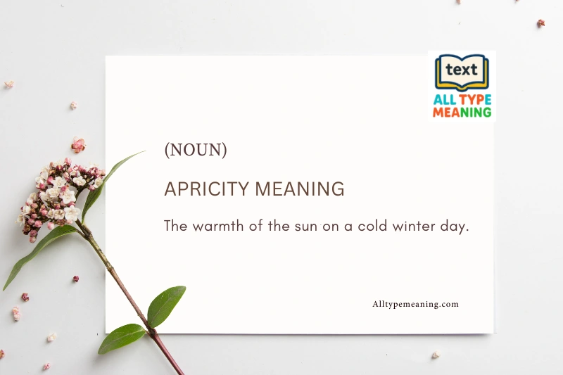 Apricity Meaning