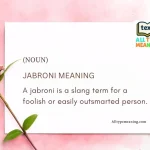 jabroni meaning