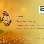 teetotaler meaning in tamil